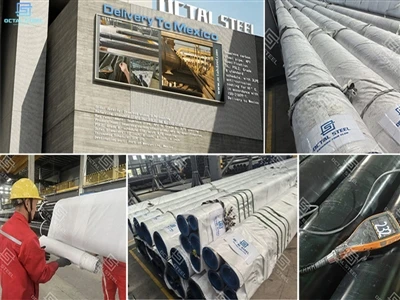 Leverans till Mexiko – Octal Pipe levererar API 5L Grad B sömlösa rör med 3LP...